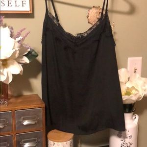Hollister Lace Trim Satin Cami Sz XS